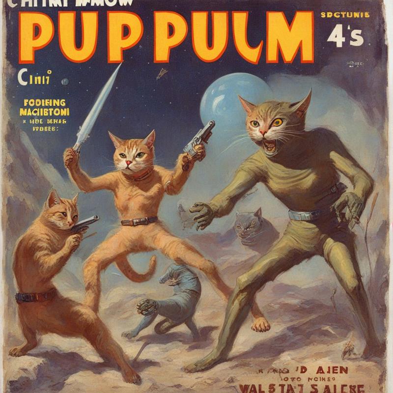 00073-20240103214945-7780-A vintage pulp magazine cover of a HuMeow fighting aliens  VintageMagStyle-before-highres-fix.jpg